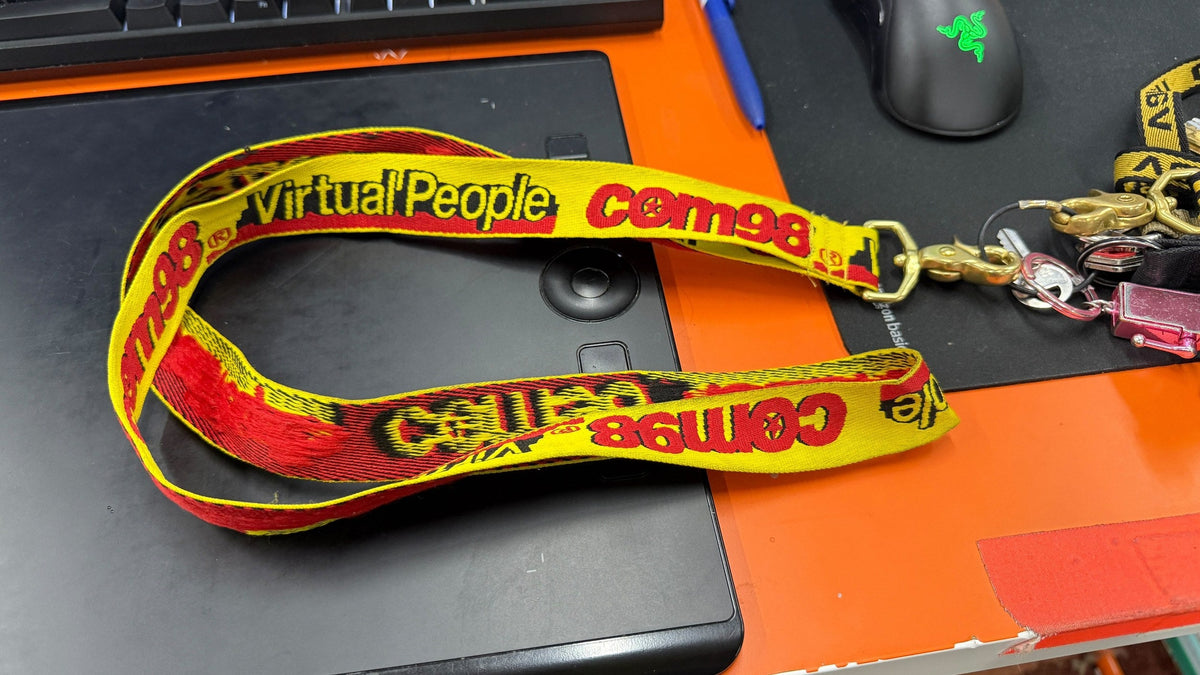 COM98 Lanyard - Yellow / Red / Black 3