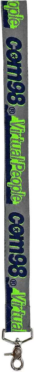 COM98 Lanyard - Grey / Lime / Navy 2